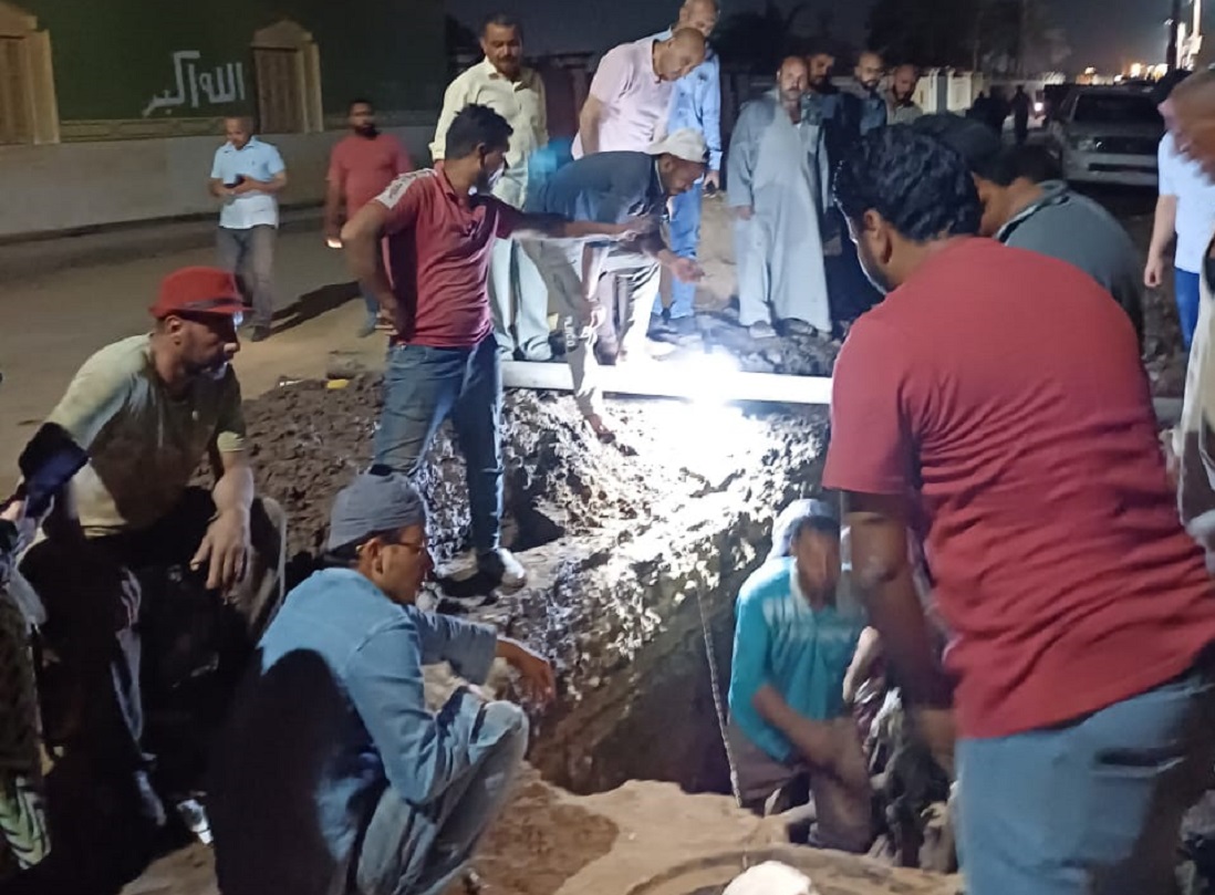 خط مياه 4 بوصة لتدعيم شبكة الفشن